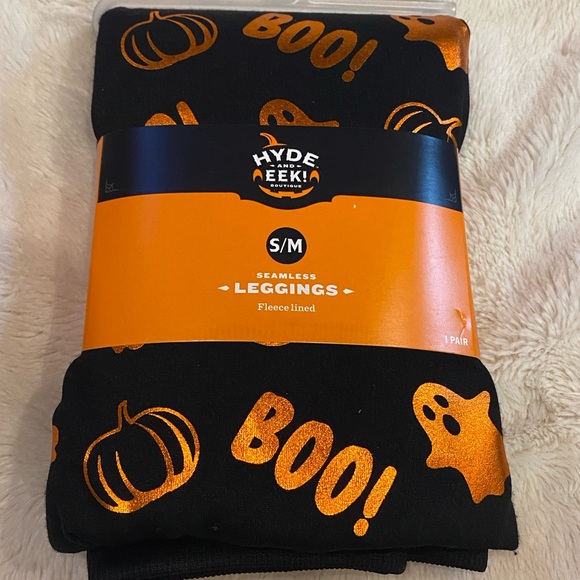 Bundle of Halloween Seamless Leggings + Flip Sequins Slipper Socks Sml/Med NWT - Picture 2 of 6